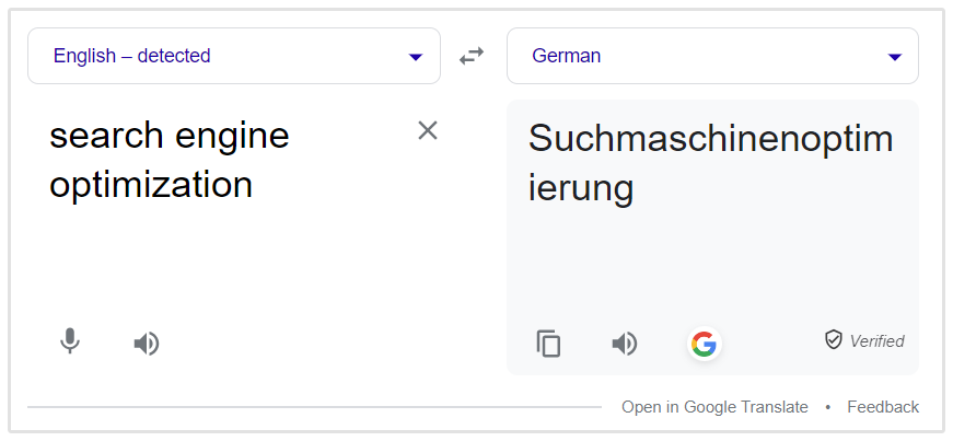 Terjemahan SEO Jerman